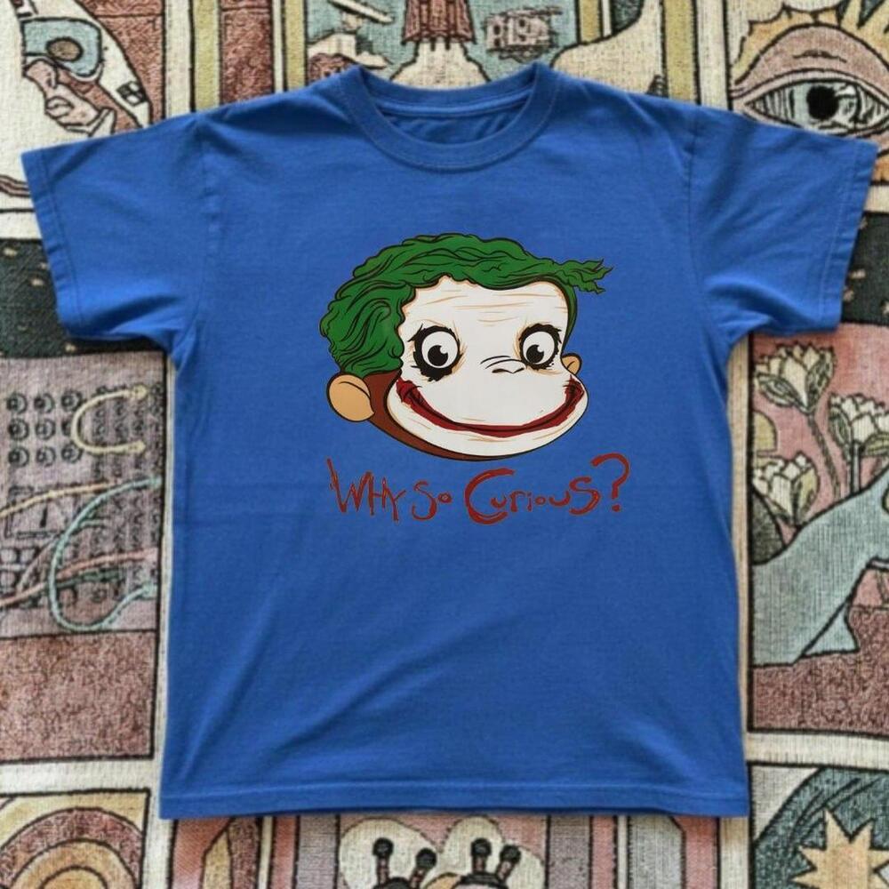 Blue Graphic T-Shirt, Curious George Joker Blue T-Shirt A?I? Brand